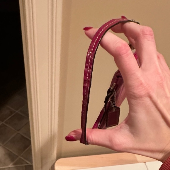 Elegant Pink Coach Wristlet - Picture 4 of 5